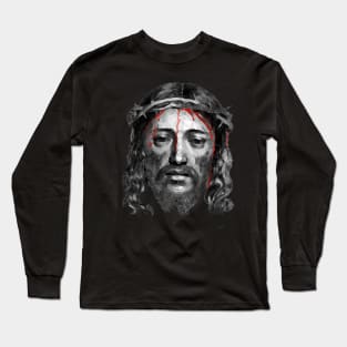 Jesus Christ Crowned With Thorns Long Sleeve T-Shirt